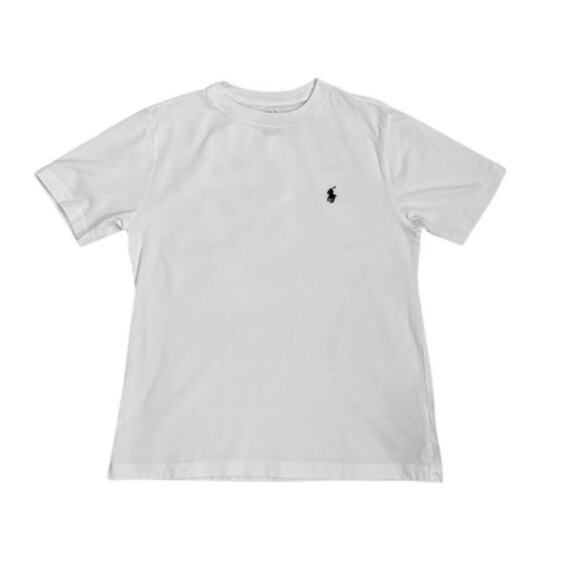 Polo Ralph Lauren White Logo T Shirt Size Youth Small 8 - Picture 1 of 2